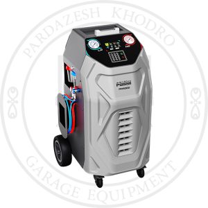 دستگاه شارژ گاز کولر PM-4000 تمام اتوماتیک با صفحه نمایش LCD بزرگ، قابلیت شستشوی خودکار سیستم کولر و پشتیبانی از بازیافت و تزریق گاز برای خودروهای سبک.