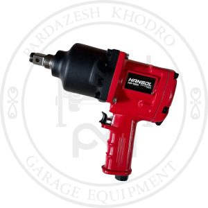 بکس بادی HansTool درایو 1/2 اینچ با گشتاور 1320 نیوتنمتر، مکانیزم دو چکشه و سرعت 8000 دور در دقیقه، مناسب برای کارهای سنگین صنعتی و تعمیرگاهی.