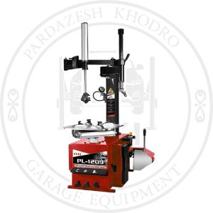 لاستیک درار 3 پدال 1209 پولی هلپردار با صفحه گردان 26 اینچی، جک لق‌کن بادی و تک هلپر، مناسب تعمیرگاه‌ها و آپاراتی‌ها برای باز و بست انواع لاستیک و رینگ خودرو