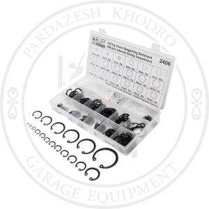 کیت 300 عددی خار فنری داخلی internal circlip assortment با سایزهای 3 تا 32 میلی‌متر مناسب خودرو و ماشین‌آلات صنعتی